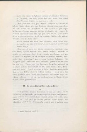 II. De exercitationibus scholasticis.