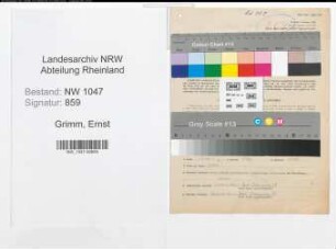 Entnazifizierung Ernst Grimm , geb. 02.04.1897 (Lehrer)
