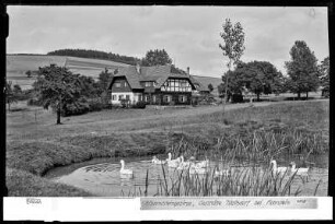 Blick auf die Gaststätte Waitzdorf bei Hohnstein