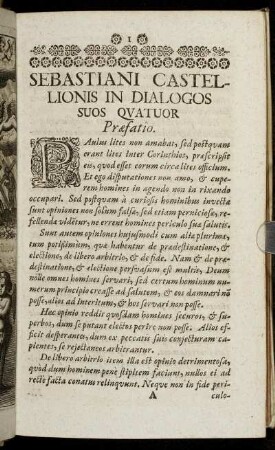 Sebastiani Castellionis In Dialogos Suos Quatuor.