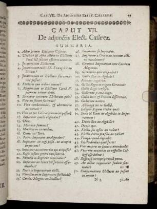Caput VII. De adjunctis Elect. Cæsareæ.