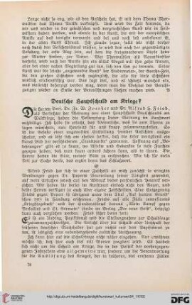 34: Deutsche Hauptschuld am Kriege?