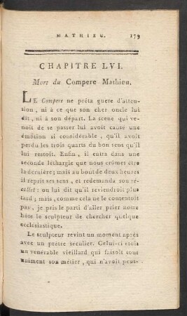 Chapitre LVI. Mort du Compere Mathieu