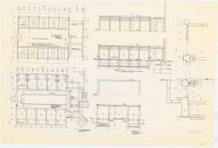 Nachrichtentechnische Institute der Technischen Universität Berlin Transformatorenstation: 2 Grundriss 1:50, 2 Ansichten 1:50, 2 Schnitte 1:50, 1 Schnitt 1:10