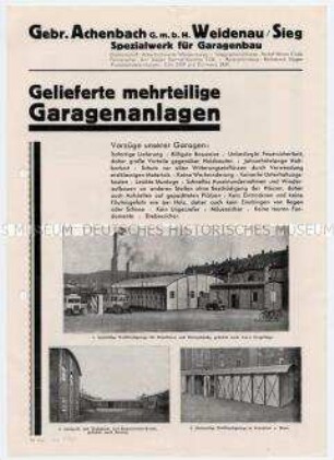 Gelieferte mehrteilige Garagenanlagen