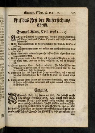 591-610, Die erste Predigt