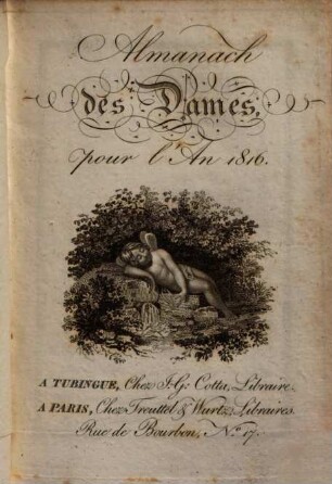 Almanach des dames : pour l'an .... 1816, 1816