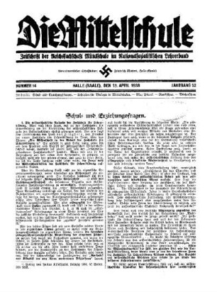 Schul- und Erziehungsfragen