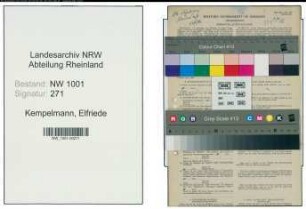 Entnazifizierung Elfriede Kempelmann, geb. 11.05.1914 ()