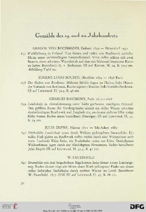 Gemälde des 19. und 20. Jahrhunderts (Nr. 637-659)