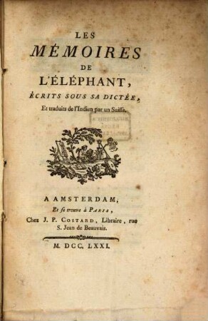 Les Mémoires De L'Éléphant