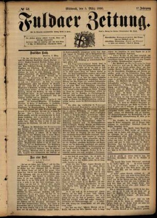 Ausgabe vom Mittwoch, den 05. März 1890.