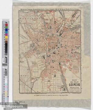 Plan der Stadt Leipzig