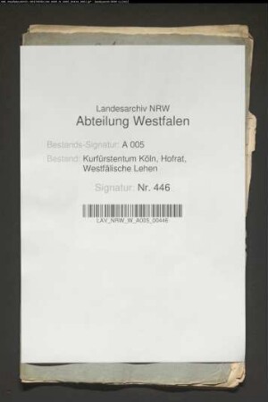 Bericht mit Anlagen des Drosten zu Bilstein, Adolf von Fürstenberg, zu dem Streit der von Bruch zum Bruch gegen den Vikar Christian Molitor zu Bilstein über die zum Burglehen Bilstein der von Bruch gehörenden Güter
