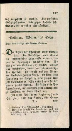 Soliman, Abdalmalecs Sohn