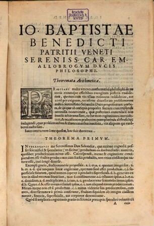 Diversarum speculationum mathematicarum et physicarum liber