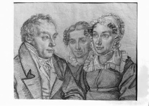 Bildnis des Bürgermeisters Johann George Schwartz (1773-1830) mit seiner Frau und einer Unbekannten