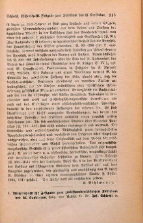 315-327 [Rezension] Reinke, Johannes, Naturwissenschaft Weltanschauung/Religion