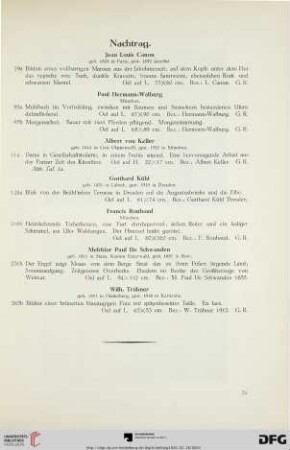 Nachtrag (Nr. 29a-263b)