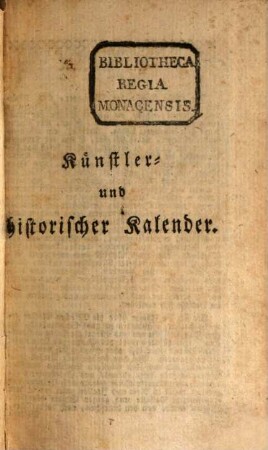 Baierisch-historischer Calender oder Jahrbuch der merkwürdigsten baierischen Begebenheiten alt- und neuer Zeiten. 1788, 1788
