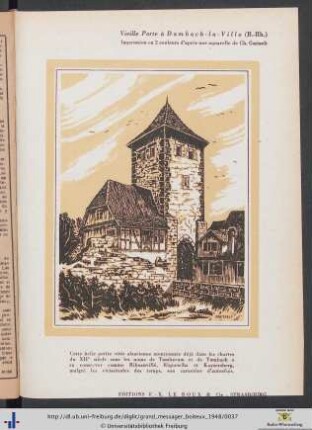 Vieille Porte à Dambach-la-Ville (Illustration).