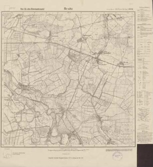 2631 Besitz, Meßtischblatt (4cm - Karte)