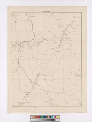 Bl. XXIV : S[ection] Naundorf, 1:12000, 1871, Lithographie : 24 : S. Naundorf. - 1:12 000. - Dresden : Klahr , 1871. - 1 Kt. : einfarb. Lithogr.