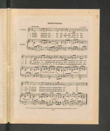 Wiegenlied. [Piano.]