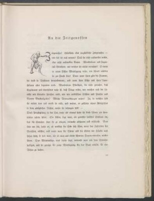 An die Zeitgenossen