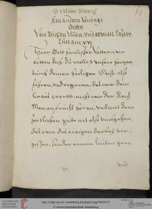Gebete am zweiten Sonntag nach Trinitatis