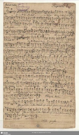 Stimmensatz [Schreiber: Reichard, H. G.]