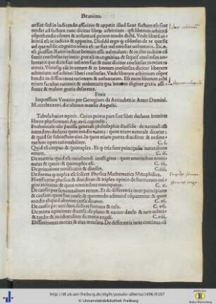 Tabula huius operis.