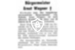 Bürgermeister [Name maskiert] +