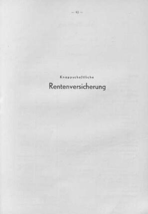 4. Knappschaftliche Rentenversicherung