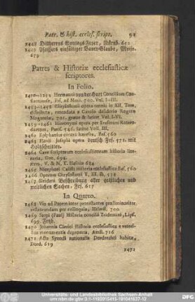 Patres & Historiae ecclesiasticae scriptores.