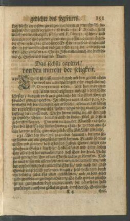 Das sechste capittel / von den mitteln der seligkeit