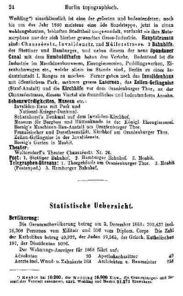 Statistische Uebersicht