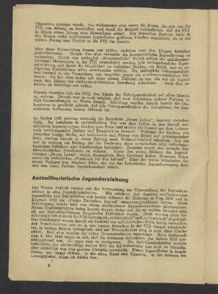 Antimilitaristische Jugenderziehung