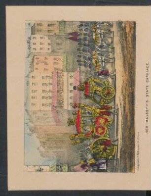 Tafel: Her majesty's state carriage.