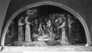 Episoden aus dem Leben des heiligen Franz von Assisi, Lünette 22: Der heilige Franz von Assisi heilt den Kanoniker Godeone von Rieti