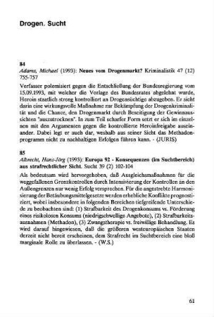 61-82, Drogen. Sucht