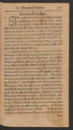 XI. Von Lufft-Leuten.