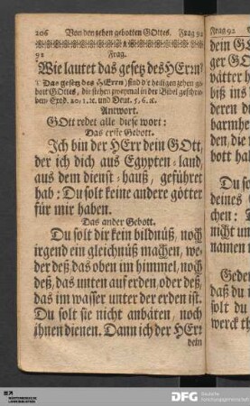 Von den zehen gebotten GOttes.