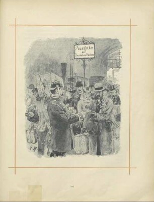 Ausgabe der Droschken Marken