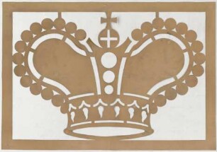 Thiersch, Friedrich von; Bad Berleburg (Nordrhein-Westfalen); Schloss, Umbau - Schablone für Krone