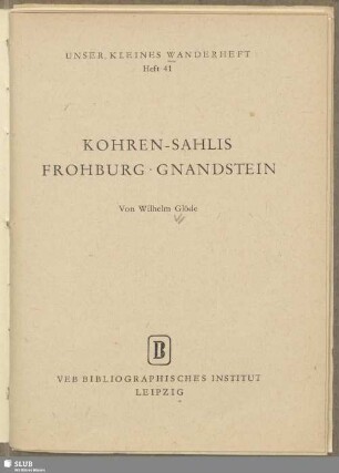 Kohren-Sahlis, Frohburg, Gnandstein