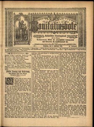 Erste Ausgabe vom Sonntag, den 05. Februar 1911.