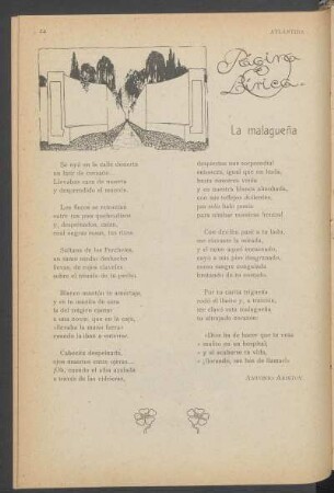 La malagueña : Página lírica.