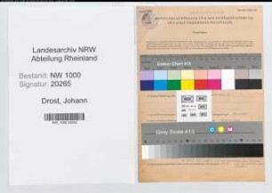 Entnazifizierung Johann Drost, geb. 24.11.1895 (Kriminalsekretaer)