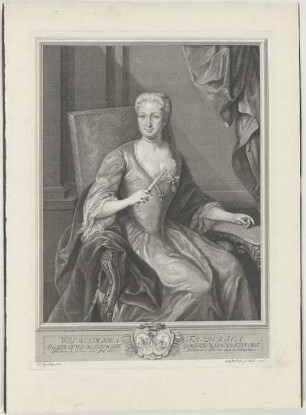 Bildnis der Wilhelmina Friderica von Seckendorff